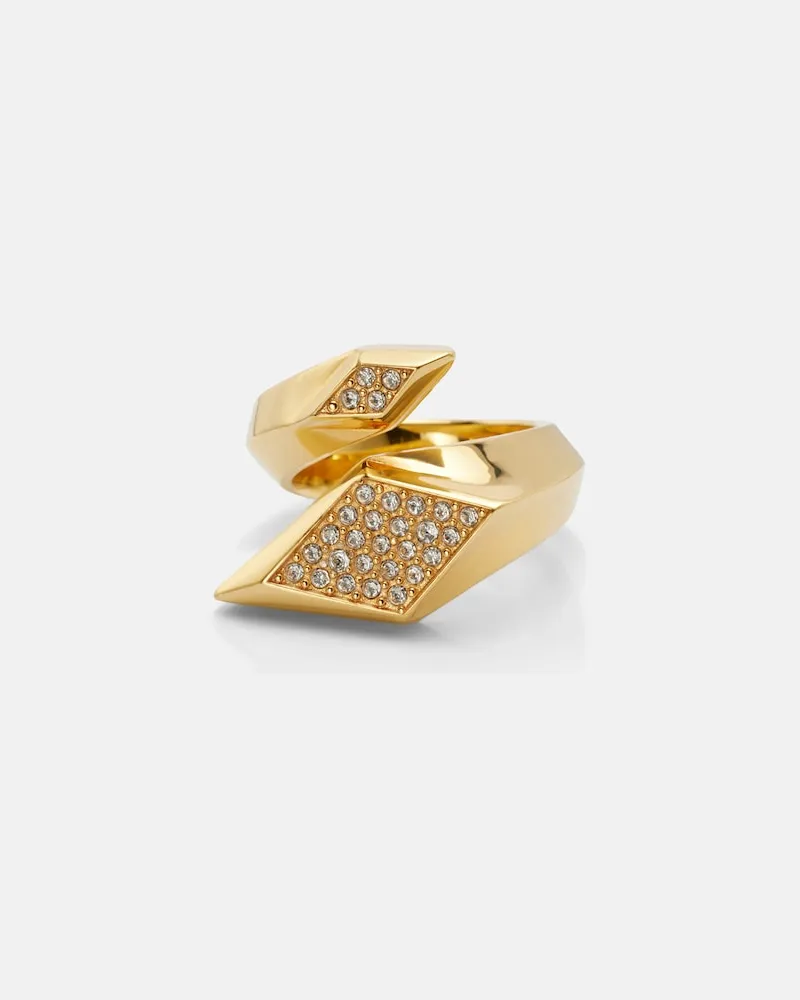Versace Ring mit Kristallen Gold