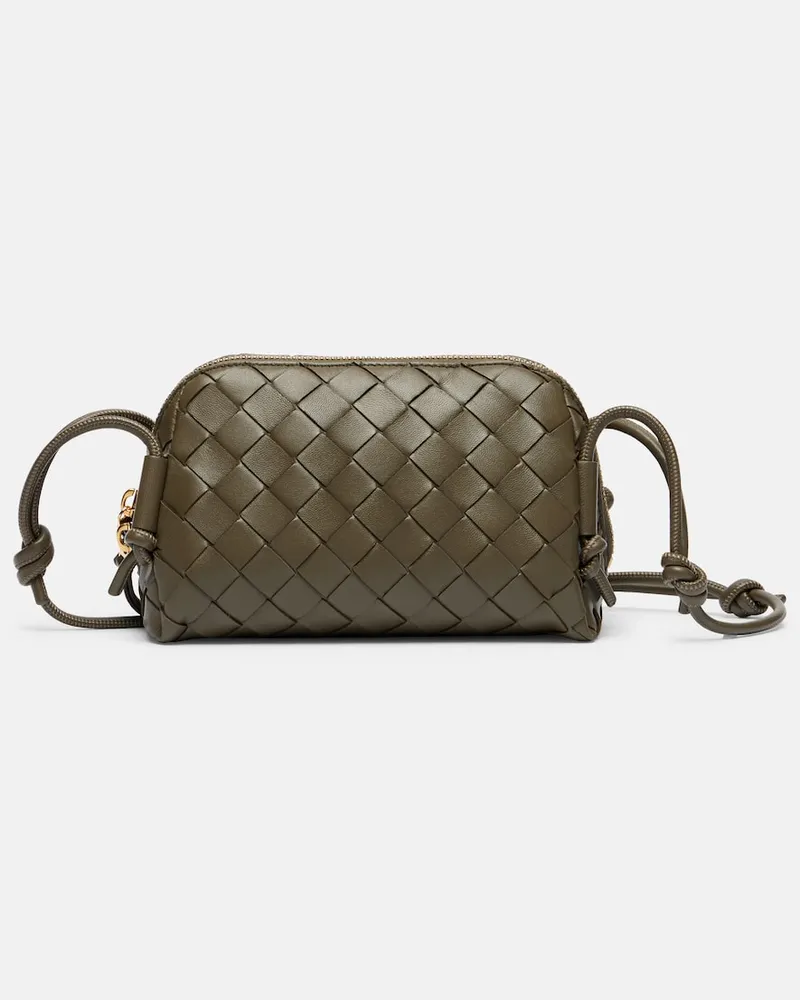 Bottega Veneta Messenger Bag Concert aus Leder Grün