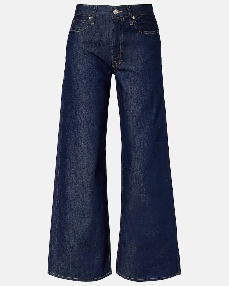 SLVRLAKE High-Rise Wide-Leg Jeans Selena Blau