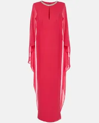 Roland Mouret Verzierte Robe aus Seiden-Chiffon Rot