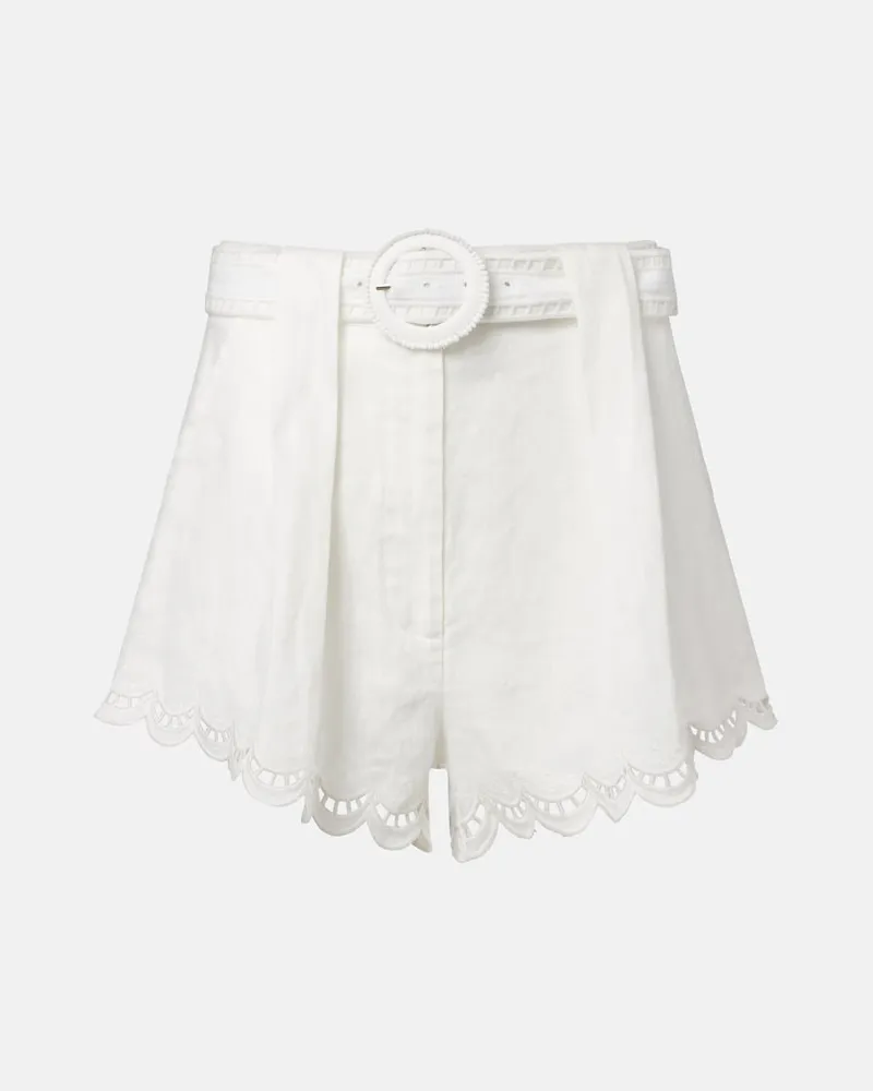 FARM Rio Shorts aus Leinen Weiß