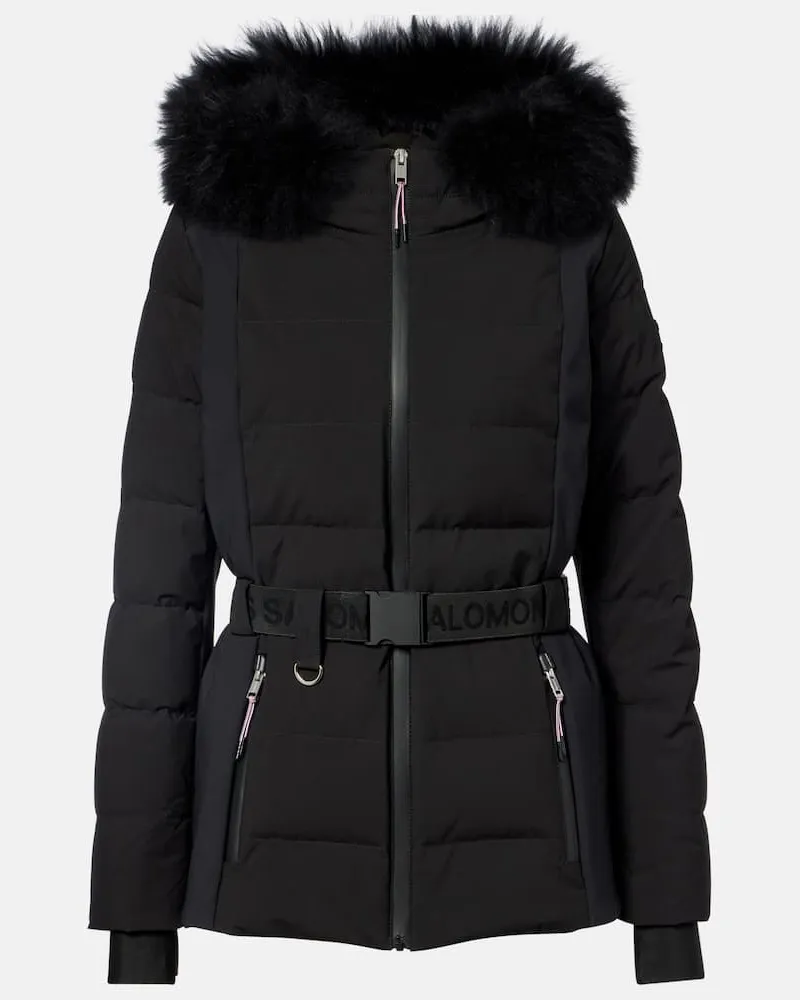 Yves Salomon Skijacke Doudoune 64cm Schwarz