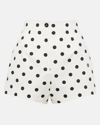 Dolce & Gabbana High-Rise Shorts aus einem Baumwollgemisch Weiss