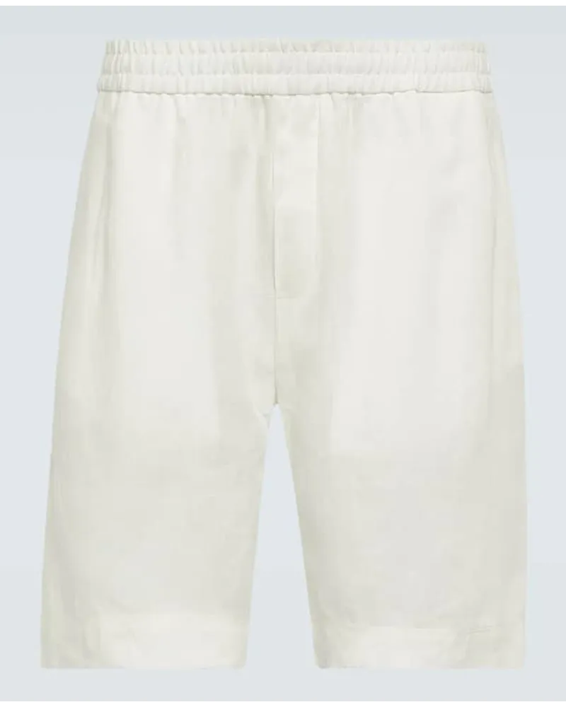 Sunspel Shorts aus Leinen Weiss