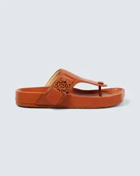 Loewe Sandalen Ease Anagram aus Leder Orange