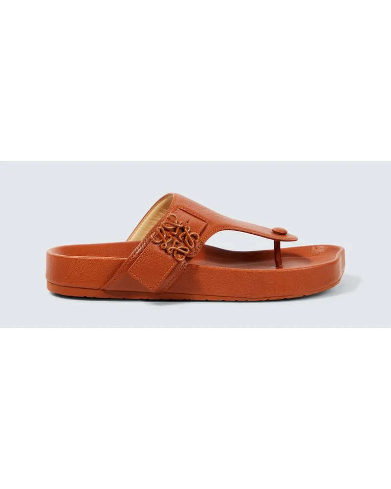 Loewe Sandalen Ease Anagram aus Leder Orange