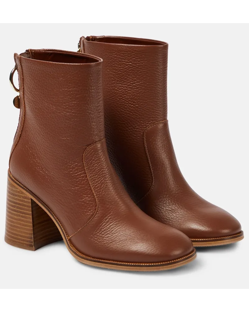 See by Chloé See By Chloe Ankle Boots aus Leder Braun