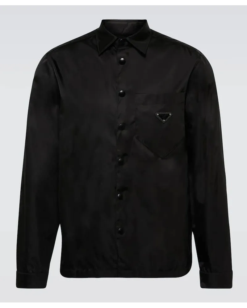 Prada Jacke aus Re-Nylon Schwarz