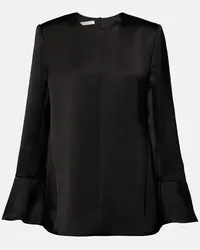 Co Bluse aus Crepe Schwarz