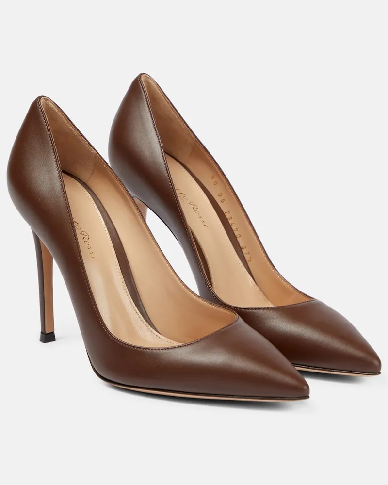 Gianvito Rossi Pumps Gianvito 105 aus Leder Braun