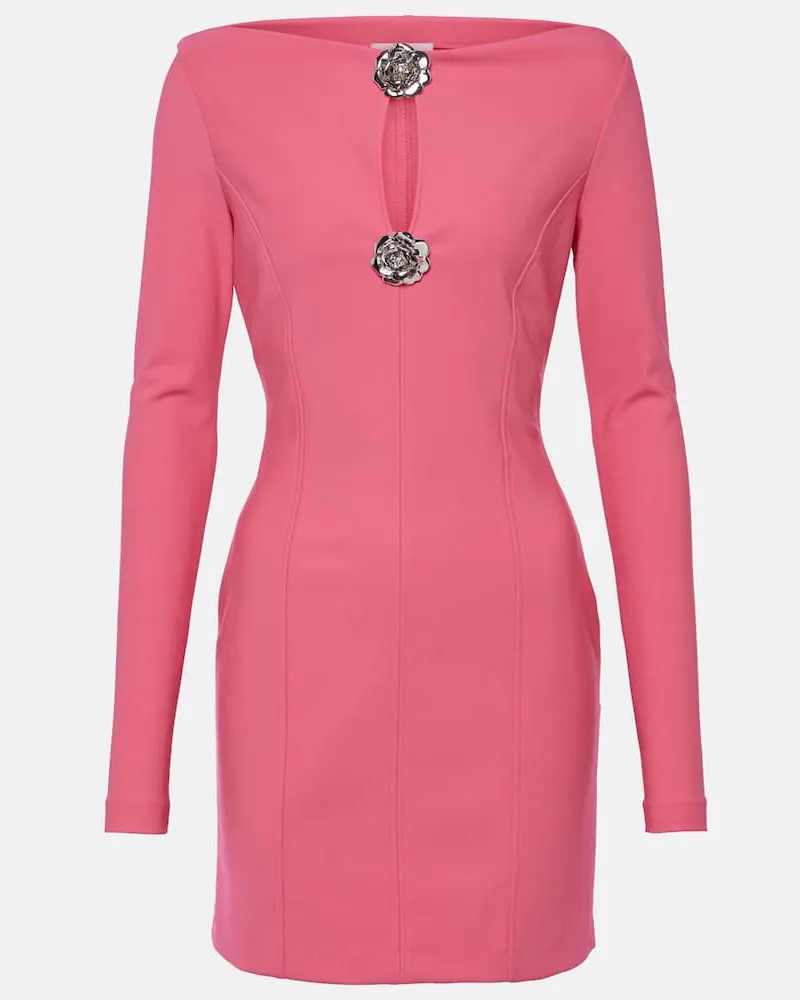 Blumarine Verziertes Minikleid Pink