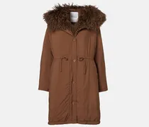 Daunenmantel Doudoune mit Shearling