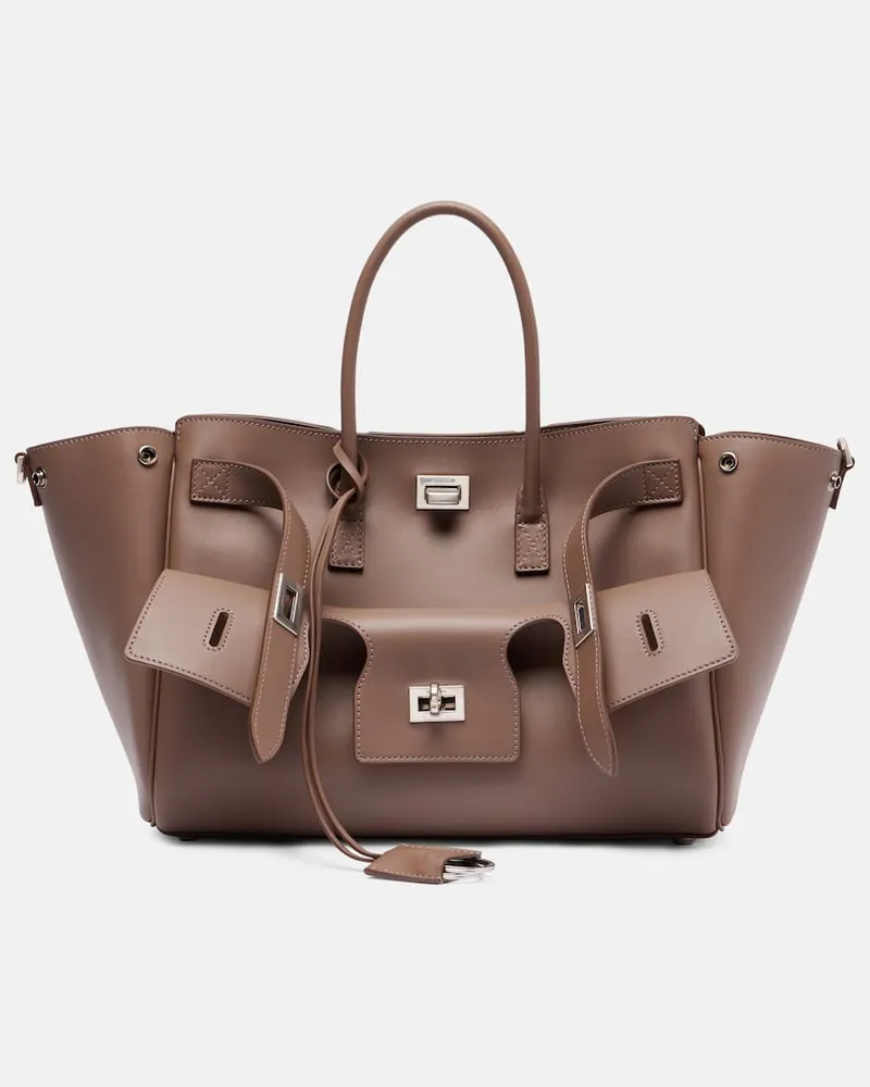 Balenciaga Tote Bag Bel Air Small aus Leder Braun