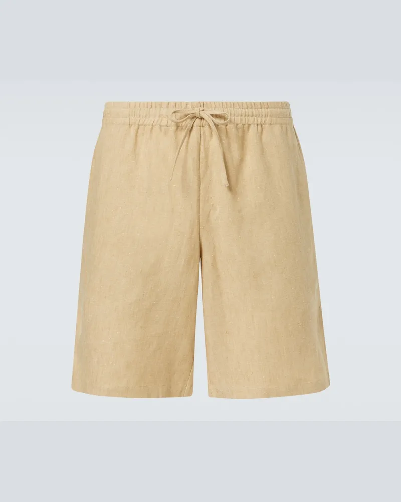 Le Kasha 1918 Shorts Betul aus Leinen Beige