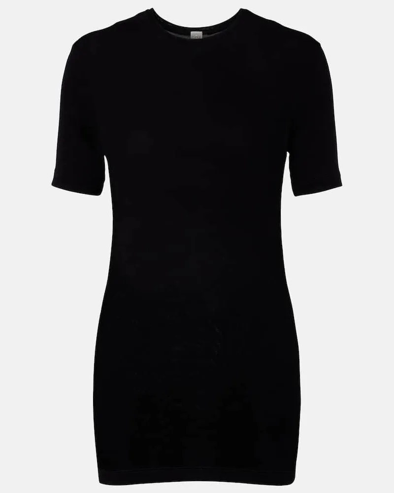 Totême T-Shirt Classic Schwarz