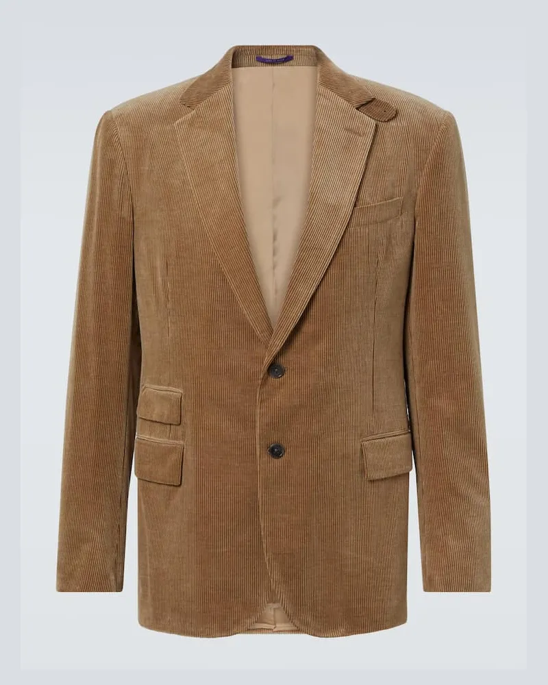Ralph Lauren Blazer Kent aus Cord Grün