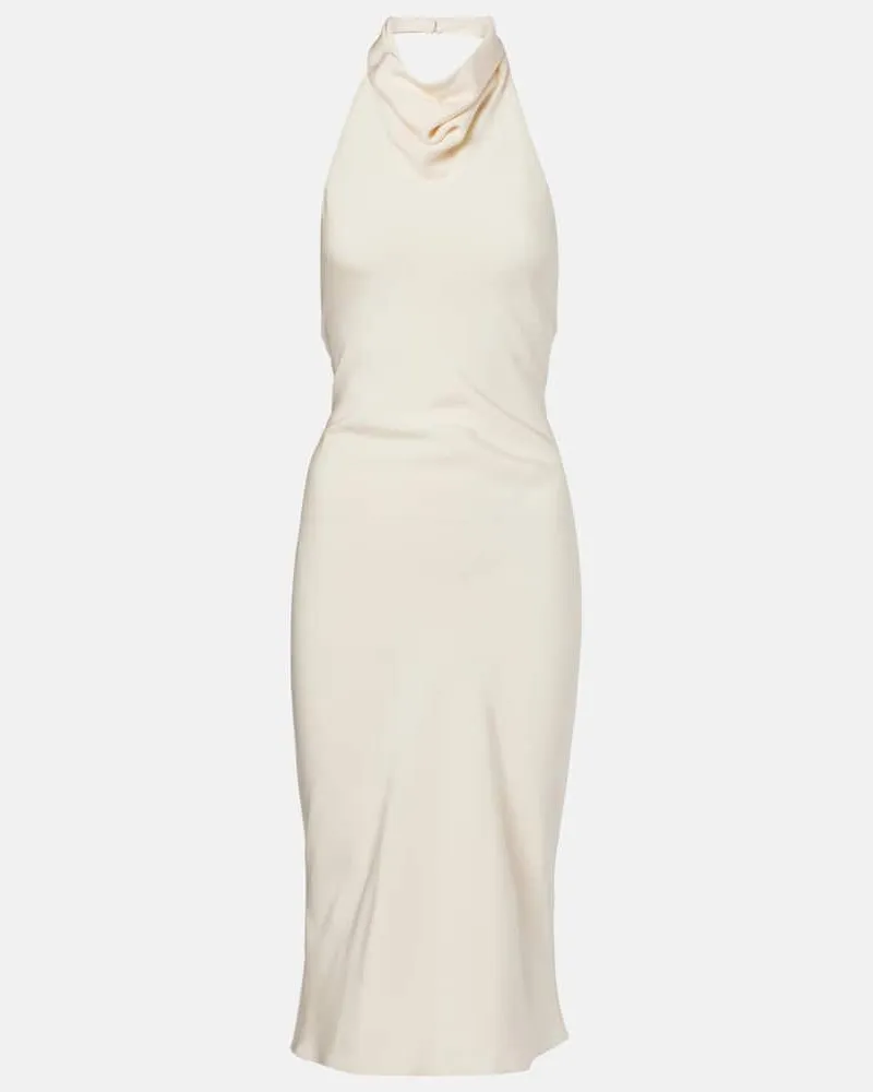 Tom Ford Cocktailkleid aus Seiden-Sablé Weiß