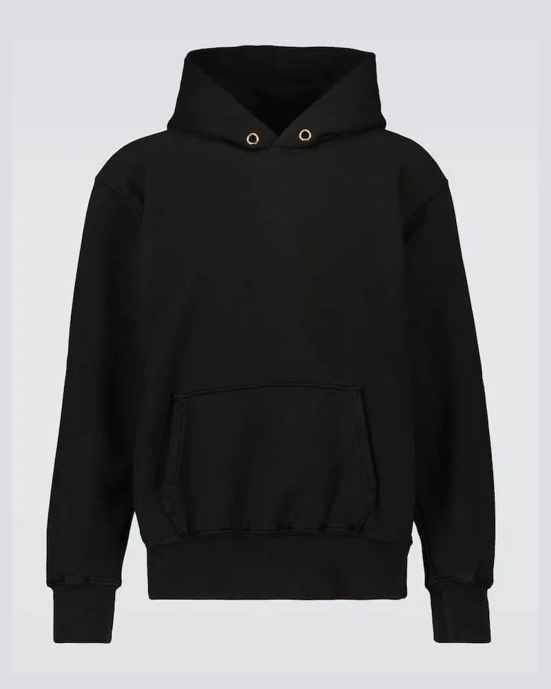 LES TIEN Hoodie aus Baumwolle Schwarz