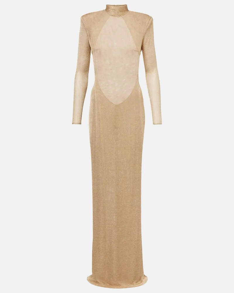 The New Arrivals Ilkyaz Ozel Robe Donyale aus Strick Gold