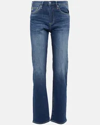 Adriano Goldschmied High-Rise Straight Jeans Alexxis Blau