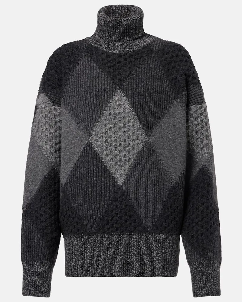 Stella McCartney Pullover aus Schurwolle Grau