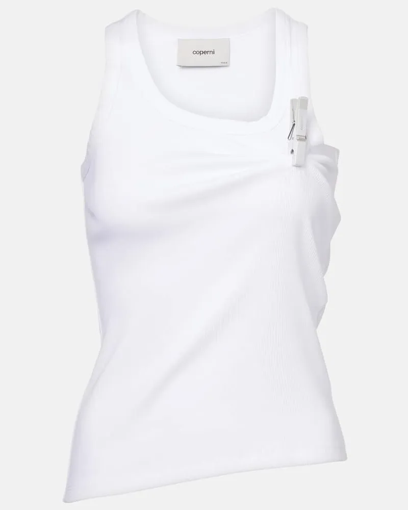 COPERNI Top Washing Clip aus Baumwoll-Jersey Weiß