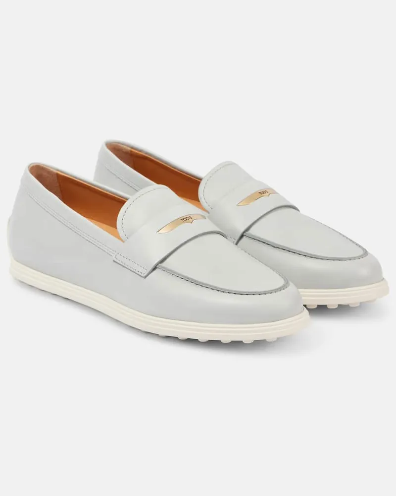 TOD'S Loafers aus Leder Grau