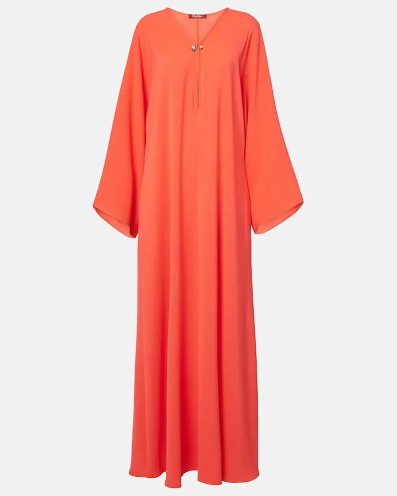 Max Mara Maxikleid Lillo aus Cady Rot