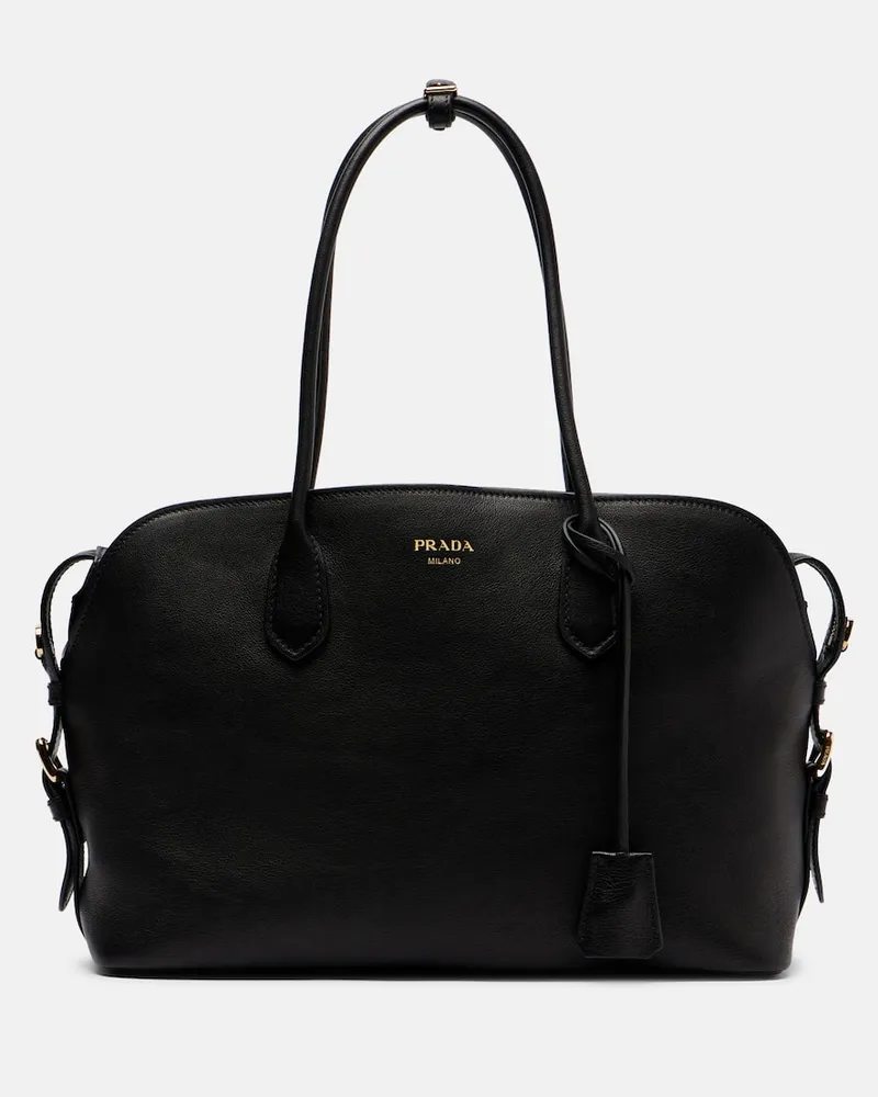 Prada Tote Bag Large aus Leder Schwarz