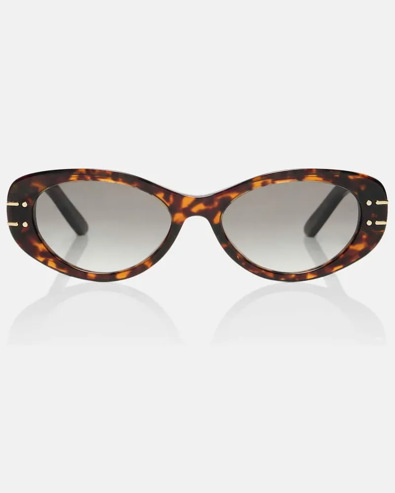 Dior Ovale Sonnenbrille Dior Signature B8U Braun
