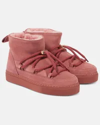 INUIKII Schneestiefel Classic Low aus Veloursleder Pink