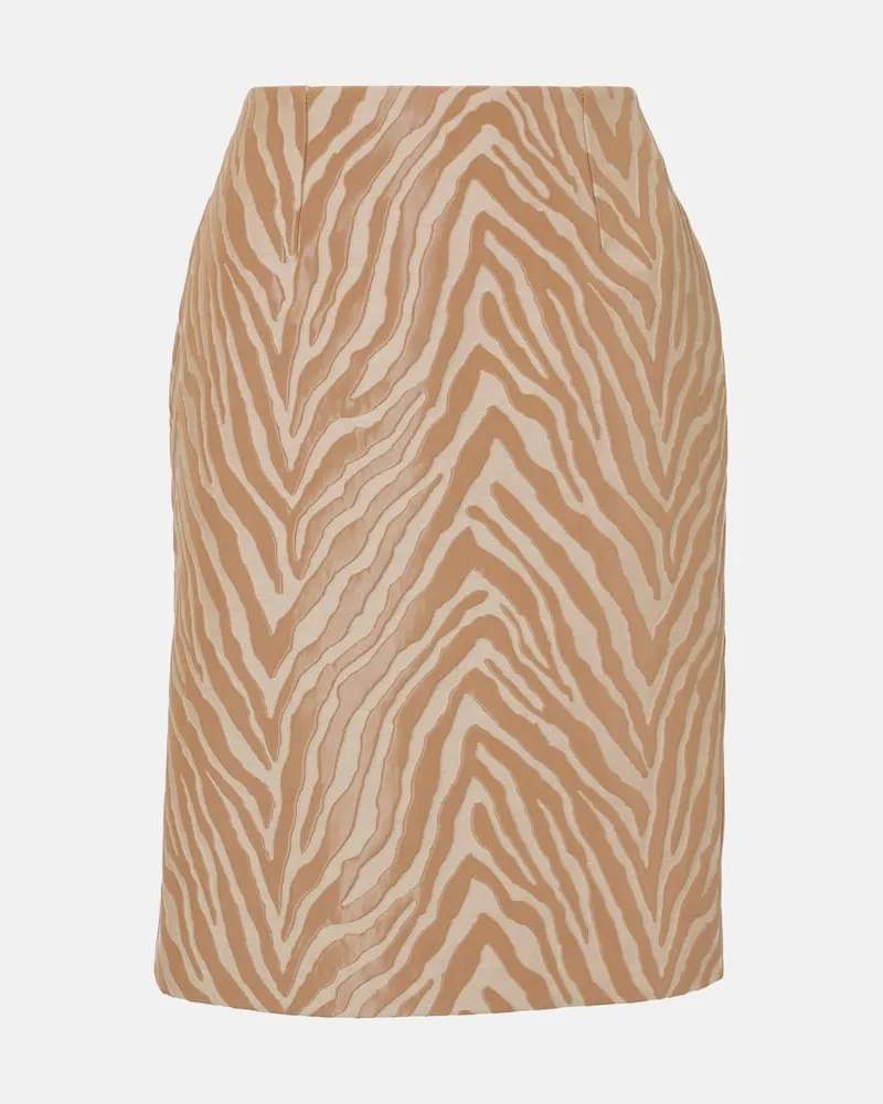TOVE Bleistiftrock Elia aus Jacquard Beige