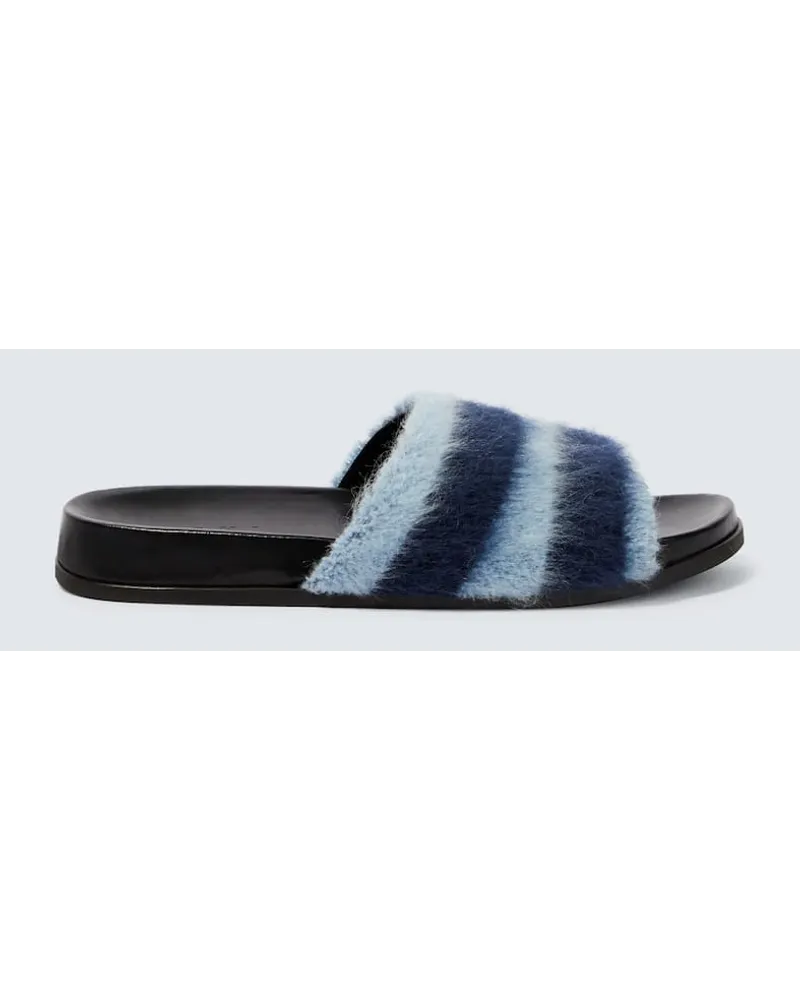 Marni Pantoletten Fussbett Blau