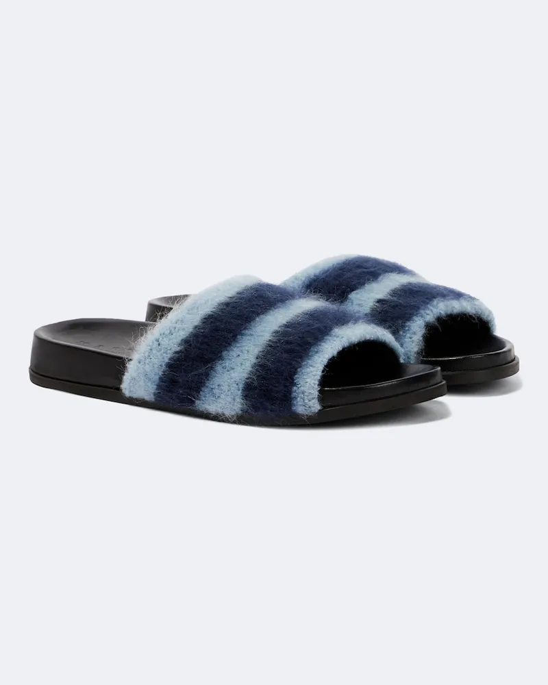 Marni Pantoletten Fussbett Blau