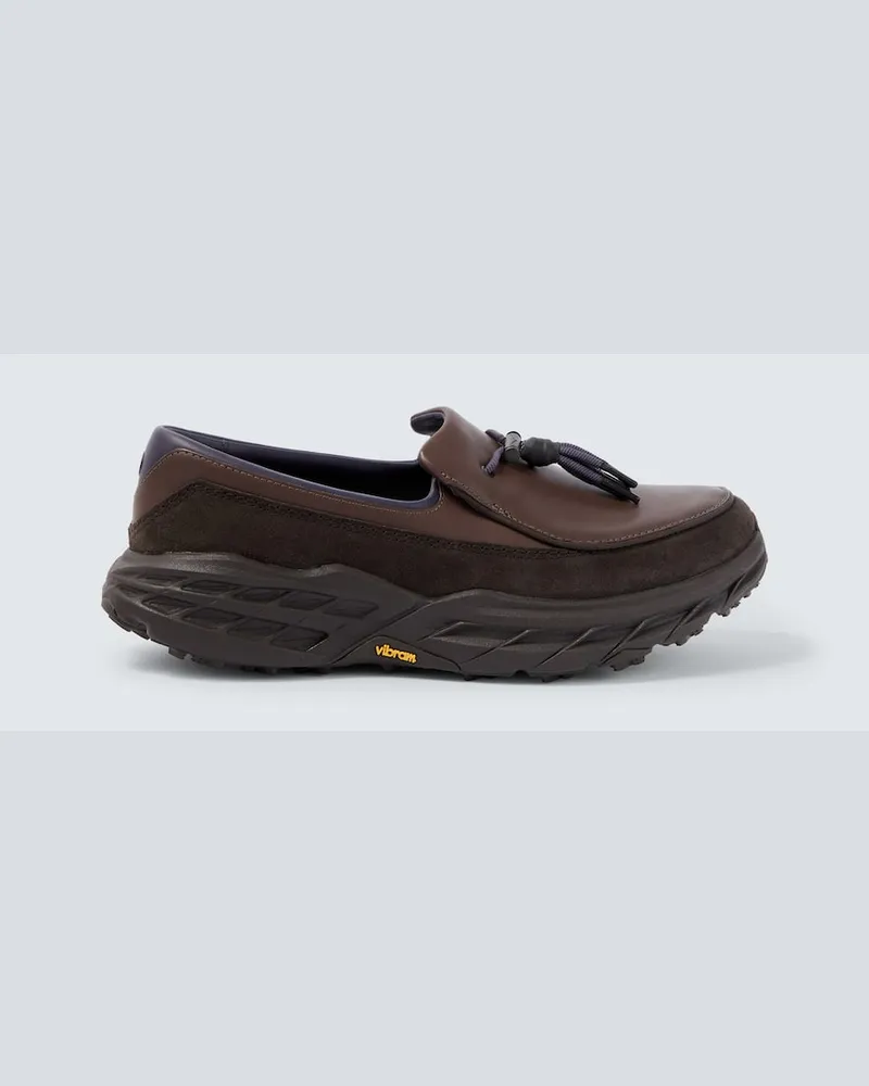HOKA ONE ONE Loafers Speed aus Leder Braun