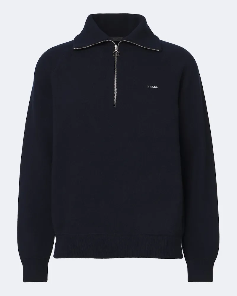 Prada Pullover aus Wolle und Kaschmir Blau