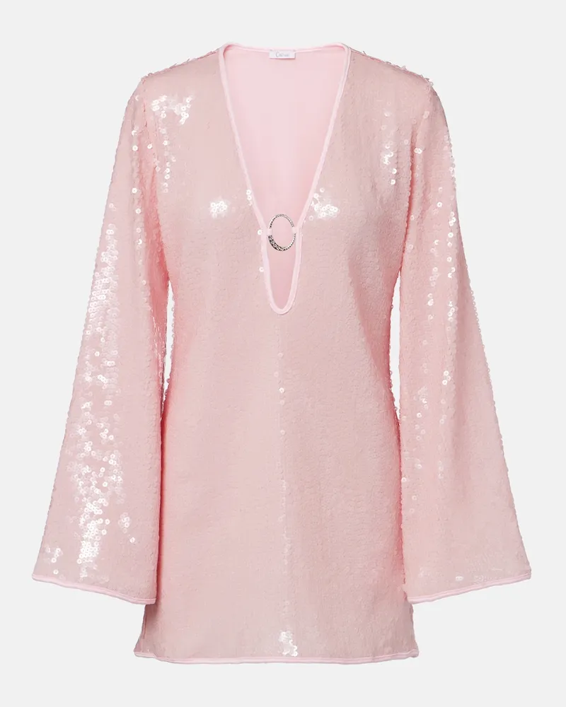 Oséree Oséree Minikleid mit Pailletten Rosa