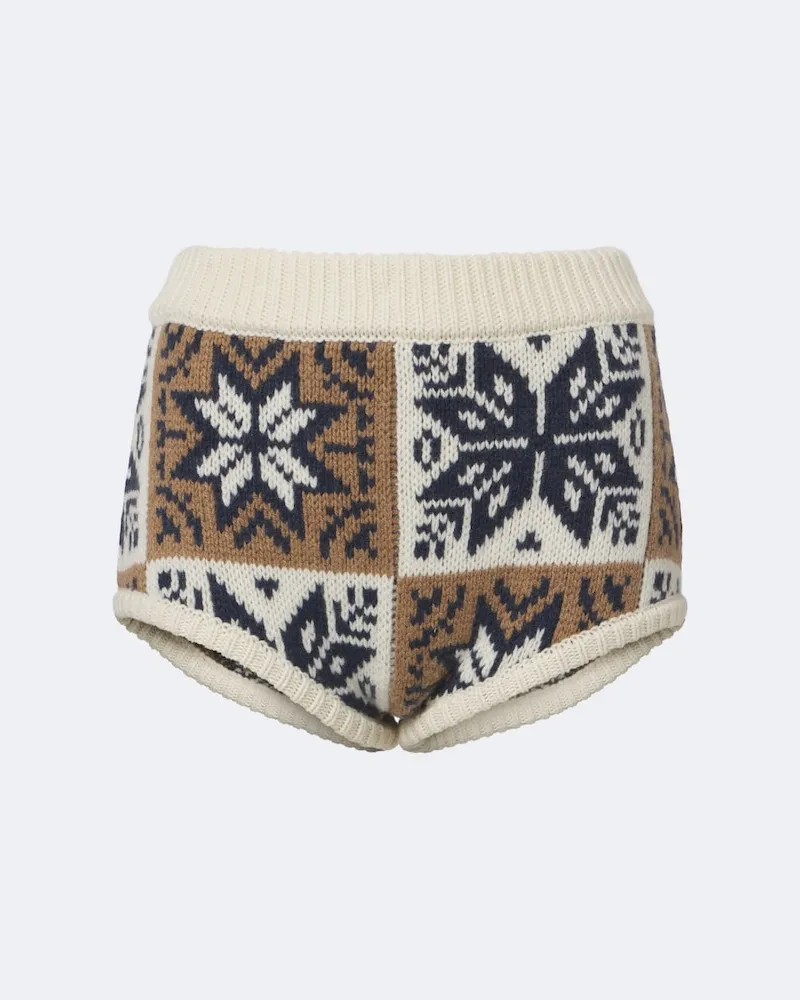 Magda Butrym Jacquard-Shorts Multicolor