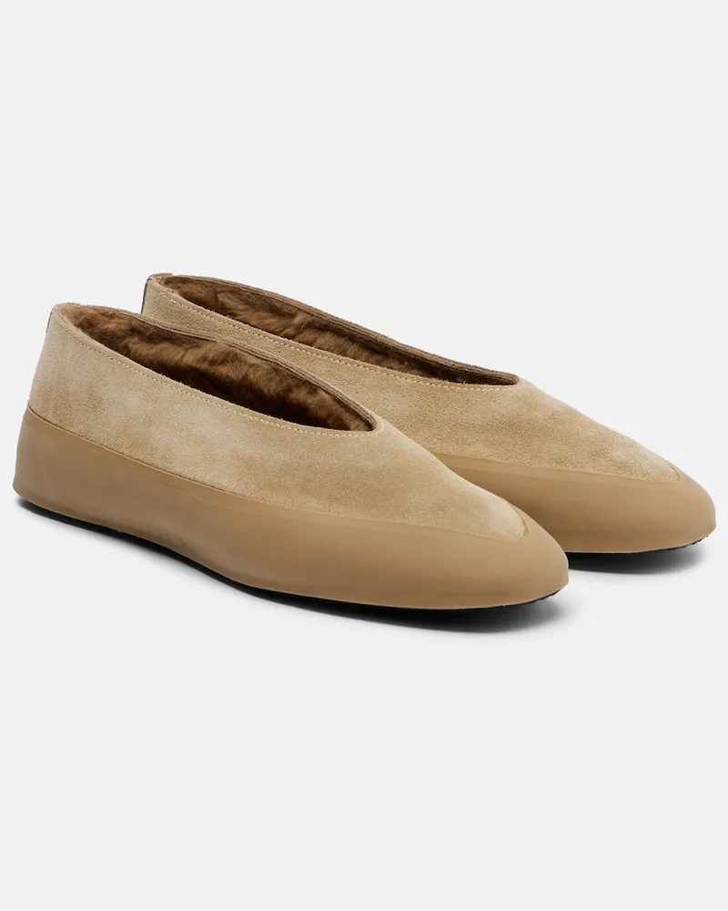 Le Monde Béryl Le Monde Béryl Ballerinas Apres Ski mit Shearling Beige