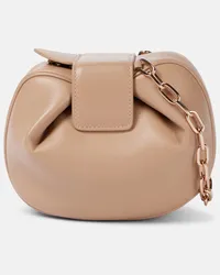 Gabriela Hearst Clutch Soft Demi aus Leder Nude