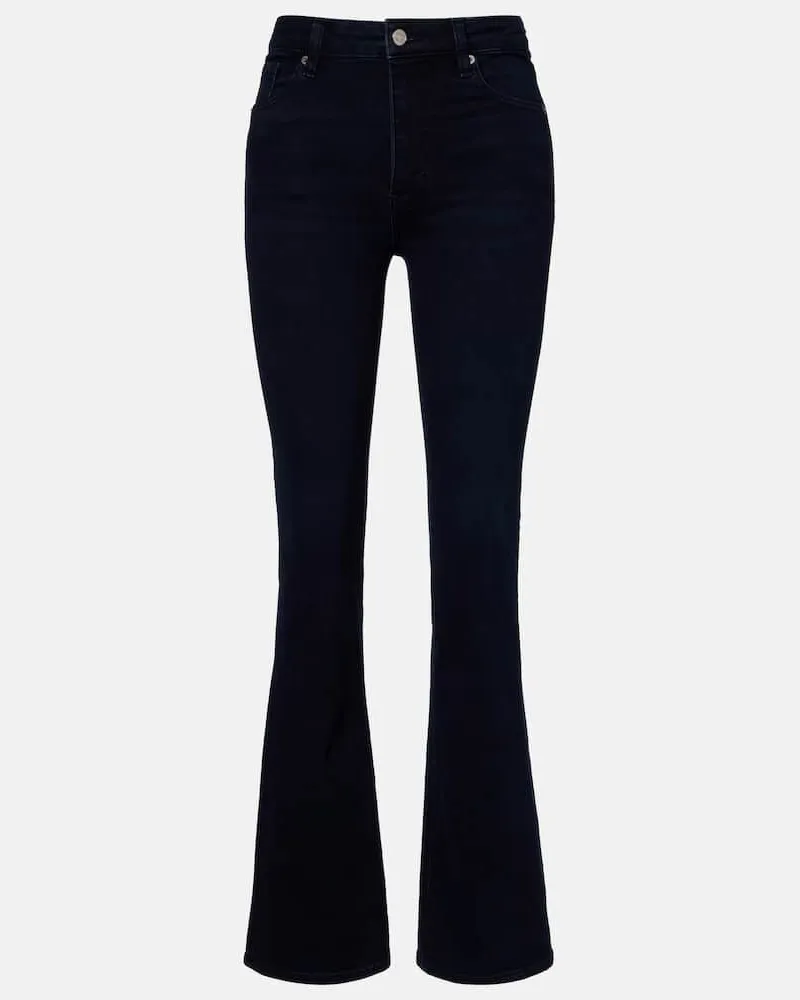 Frame Denim High-Rise Bootcut Jeans Reboot Blau