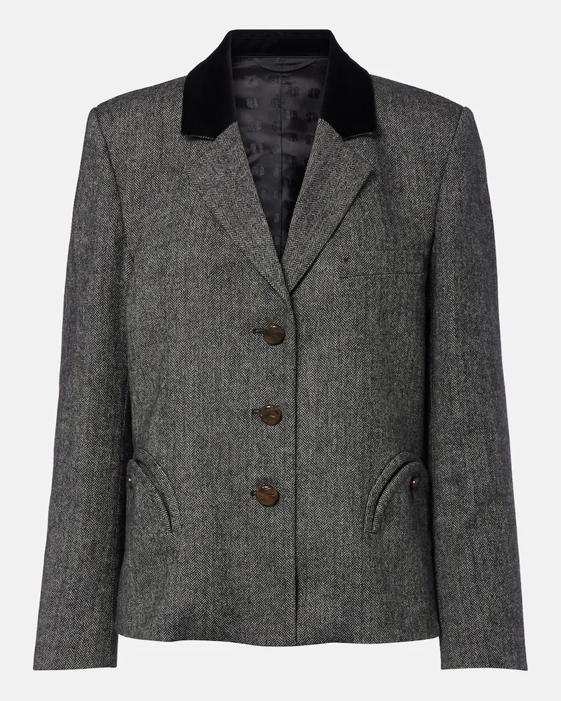 Blazé Milano Blazé Milano Blazer Shelley aus Tweed Grau