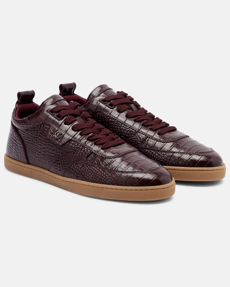 Christian Louboutin Sneakers Tutti Rui aus Leder Burgund