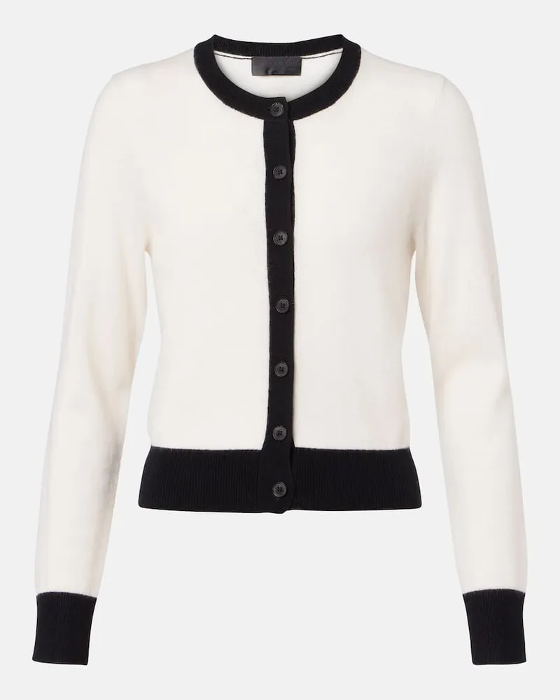 Nili Lotan Cardigan Meadow aus Kaschmir Weiß