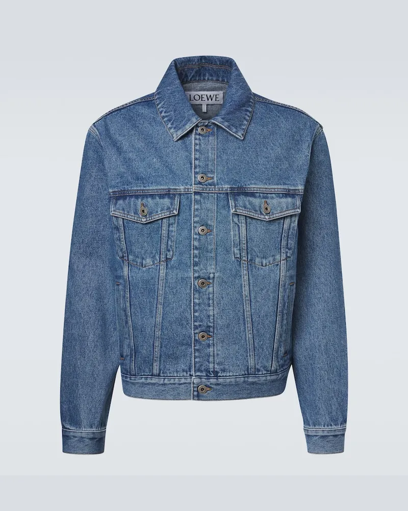 Loewe Jeansjacke Anagram Blau
