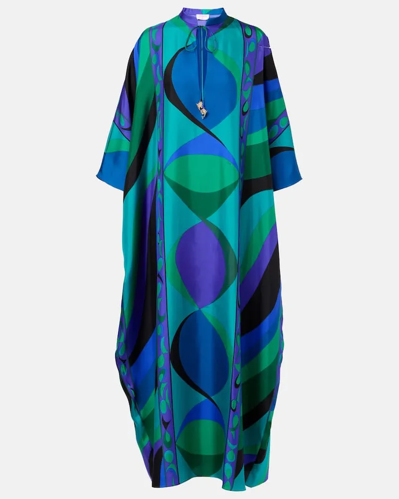 Emilio Pucci Kaftan Iride aus Seide Multicolor