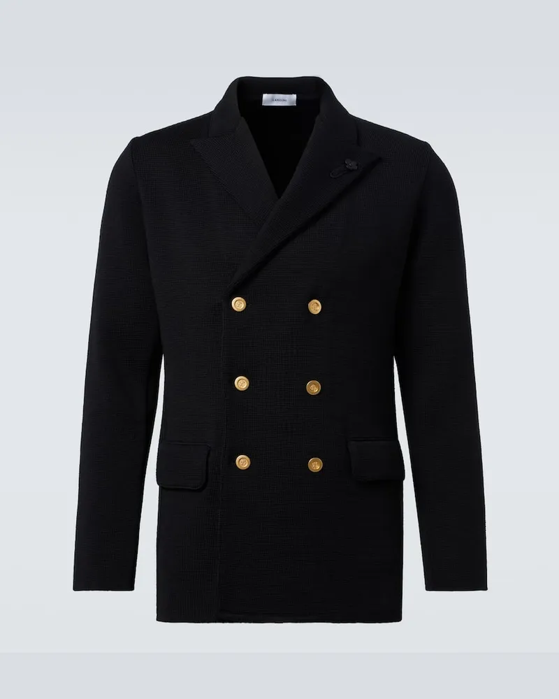 LARDINI Blazer aus Schurwolle Schwarz