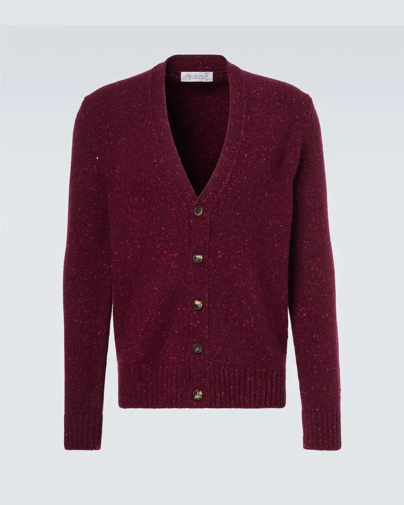 Gabriela Hearst Cardigan aus Kaschmir Burgunderrot