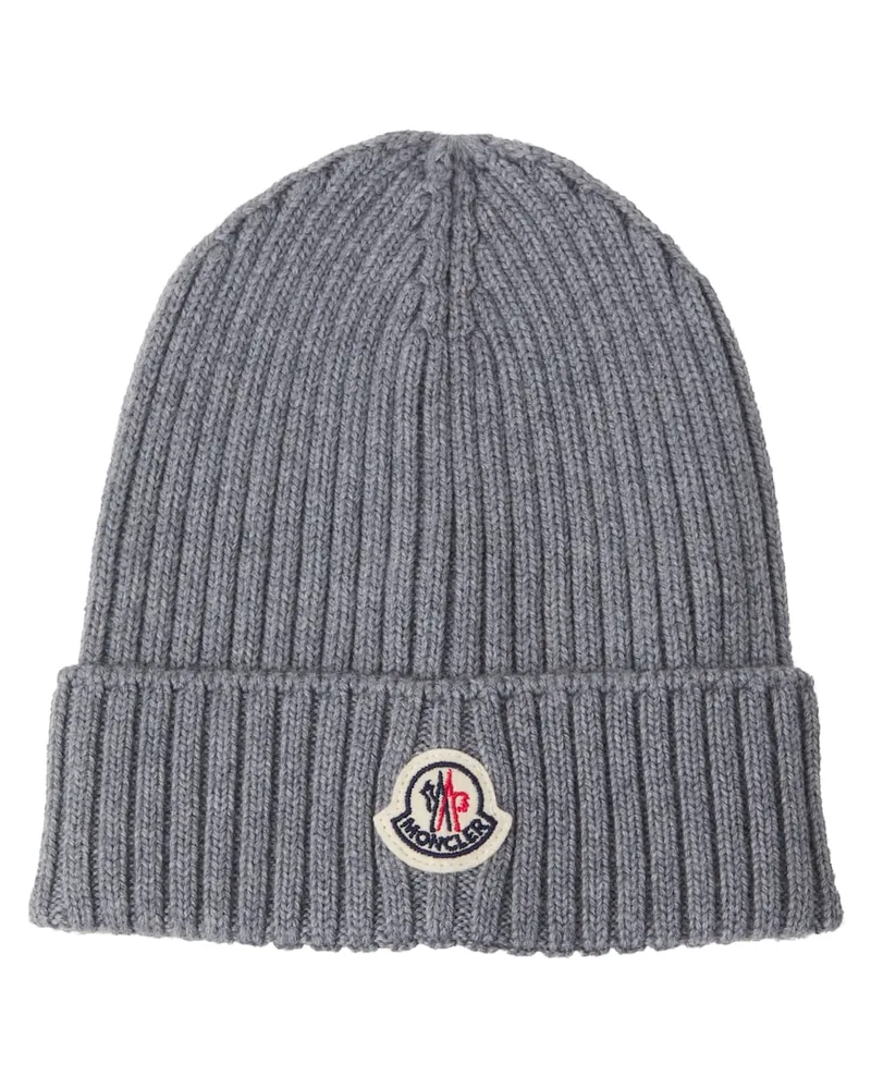Moncler Mütze aus Schurwolle Grau