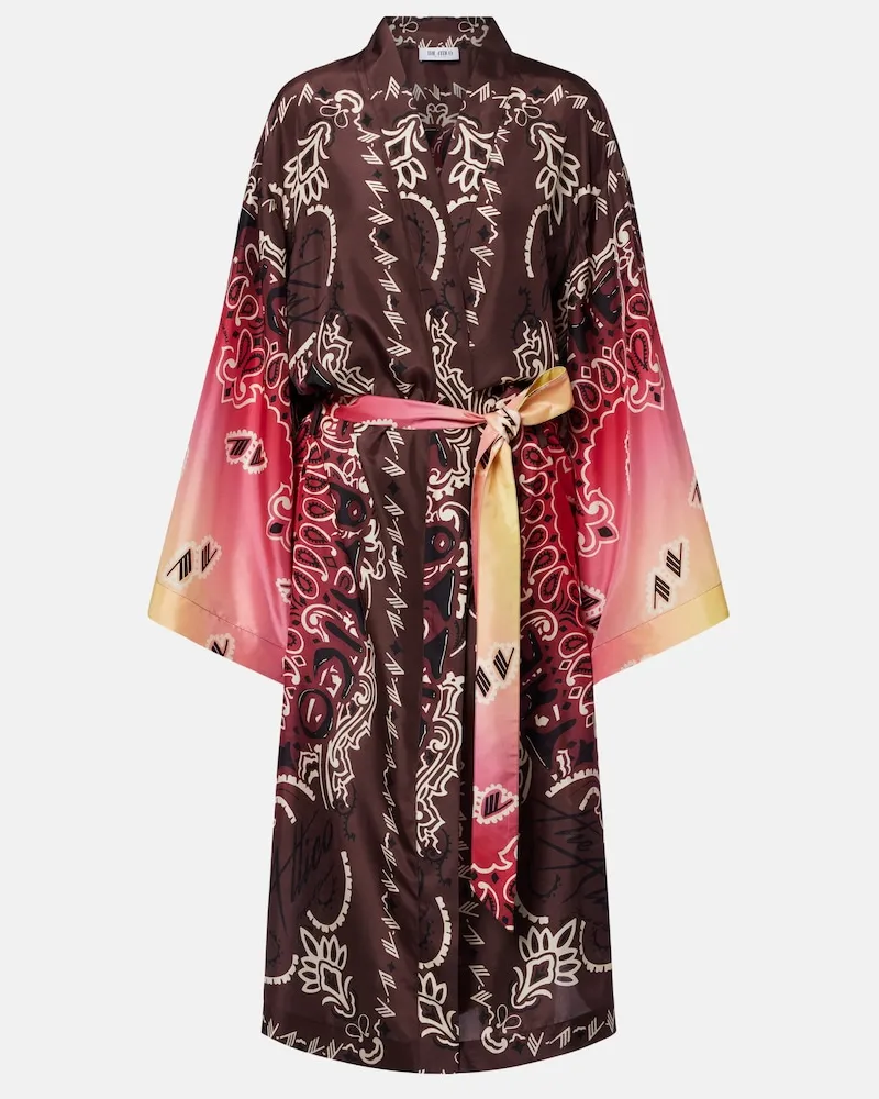 ATTICO Bedrucktes Cover-up aus Seide Multicolor
